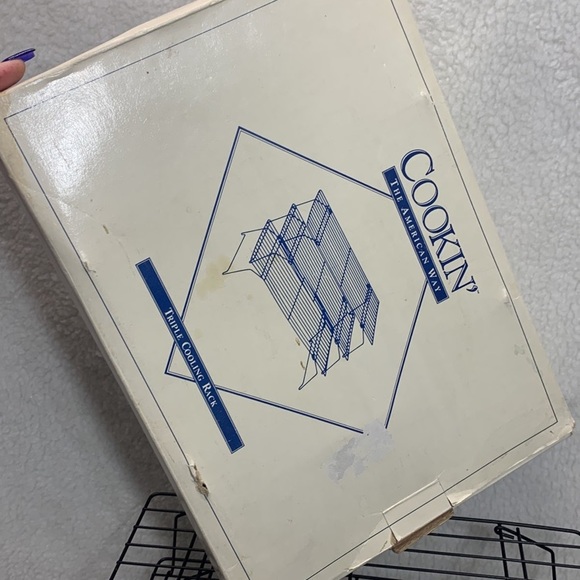 Cookin The American Way Triple stackable cooling racks vintage black used - Picture 9 of 12